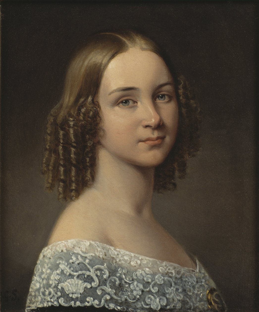 Portret van de sopraan Jenny Lind (1820-1887) door Johan Gustaf Sandberg
