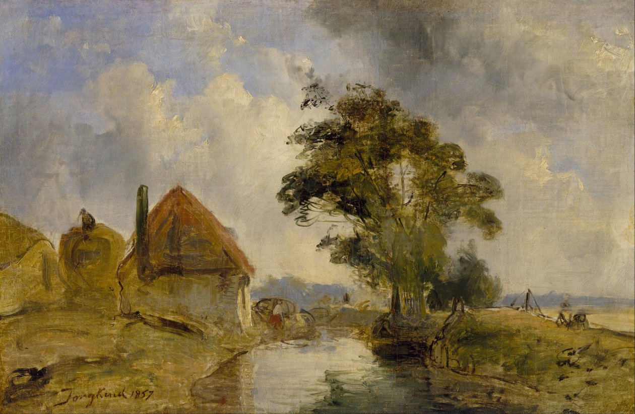 Omgeving van Breda door Johan Jongkind