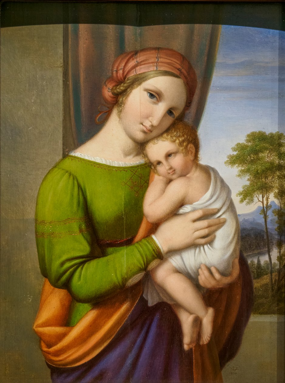 De maagd en het kind door Johan Ludvig Lund