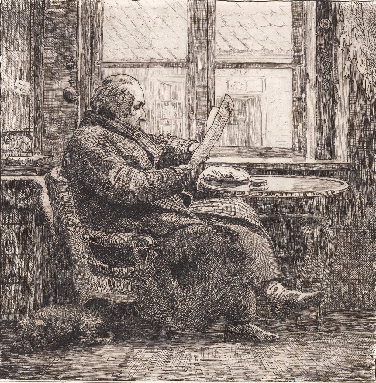 Raadsheer Emanuel Bonnevie door Johan Thomas Lundbye