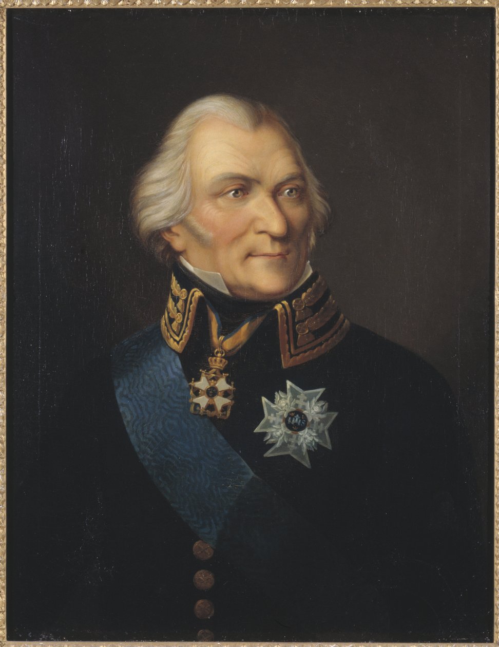 Portret van Graaf Johan Christopher von Toll (1743-1817) door Johan Way