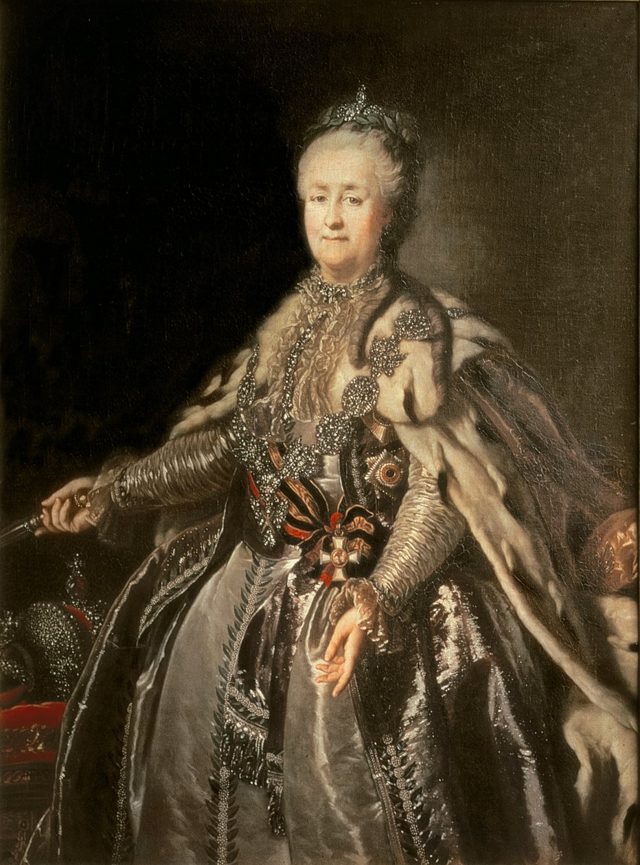 Catharina de Grote, 1793 door Johann Baptist Edler von Lampi