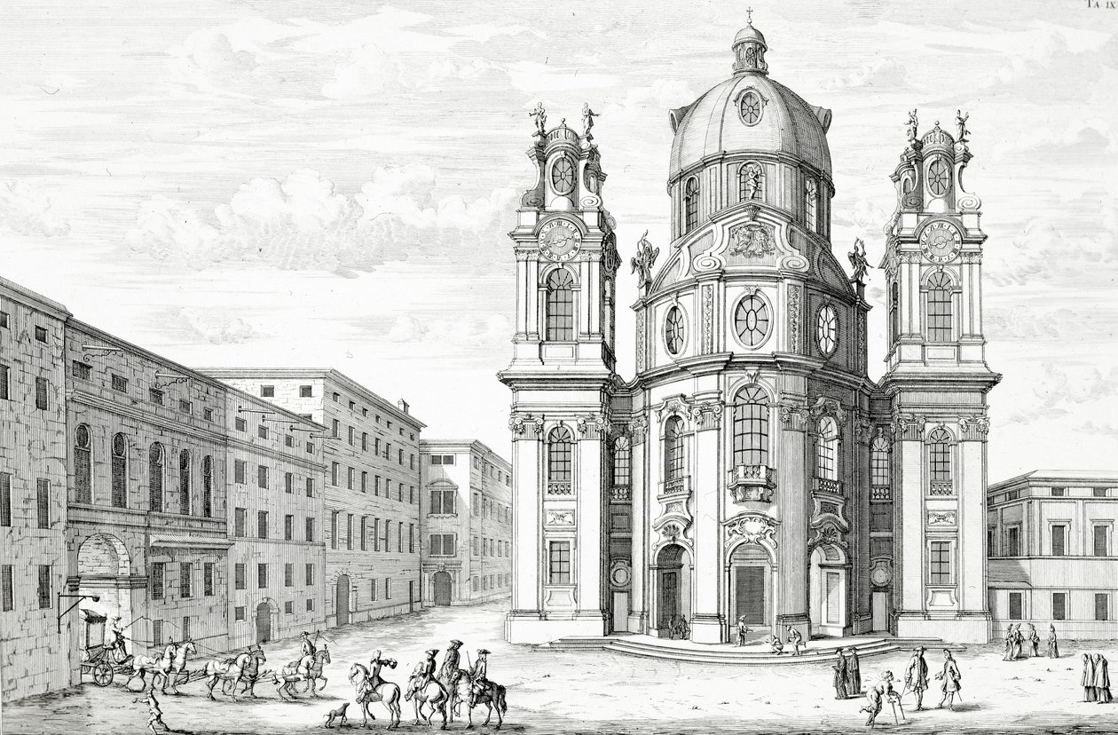 Kerk van Notre Dame, Salzburg, Oostenrijk, uit 