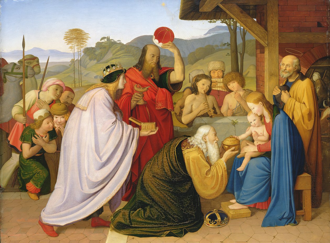 De Aanbidding der Koningen, 1813 door Friedrich Overbeck