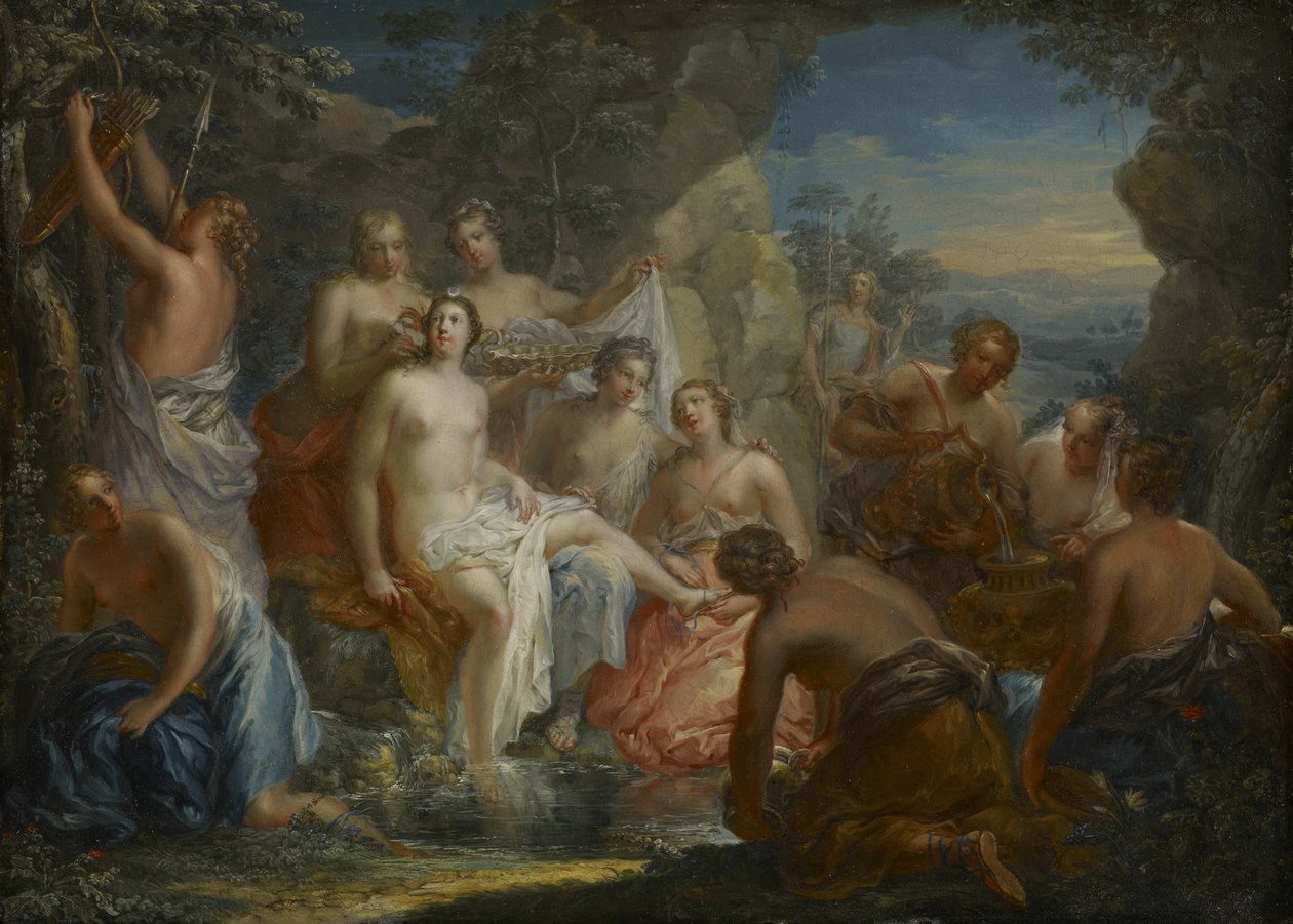 Het Bad van Diana door Johann Georg Platzer