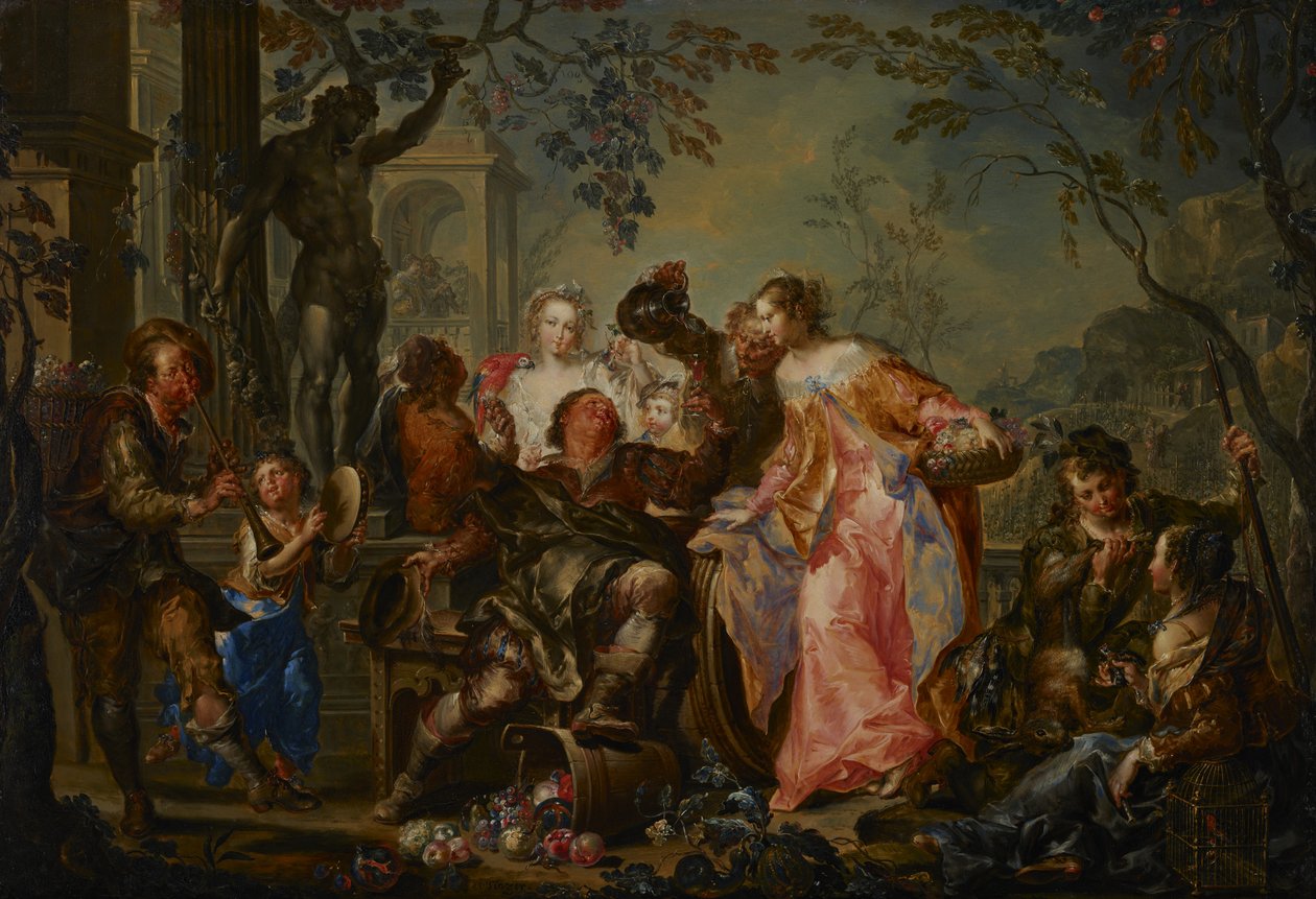 De Geneugten van de Seizoenen: Herfst, ca. 1730 door Johann Georg Platzer