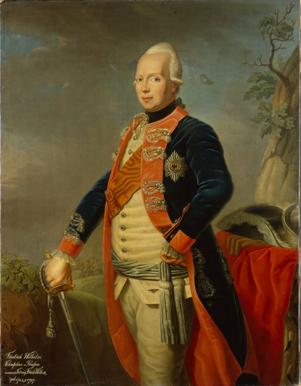 Frederik Willem II van Pruisen, ca. 1770 door Johann Jacob Tischbein