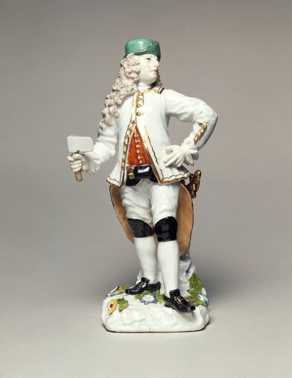 Augustus II de Sterke (1670-1733), als Commandant van het Korps van Saksische Zilvermijnwerkers, porselein, gemodelleerd door Johann Joachim Kandler (1706-75), Meissen, ca. 1750 door Johann Joachim Kaendler