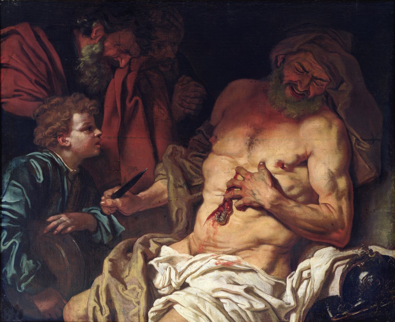 De Dood van Cato door Johann Karl Loth