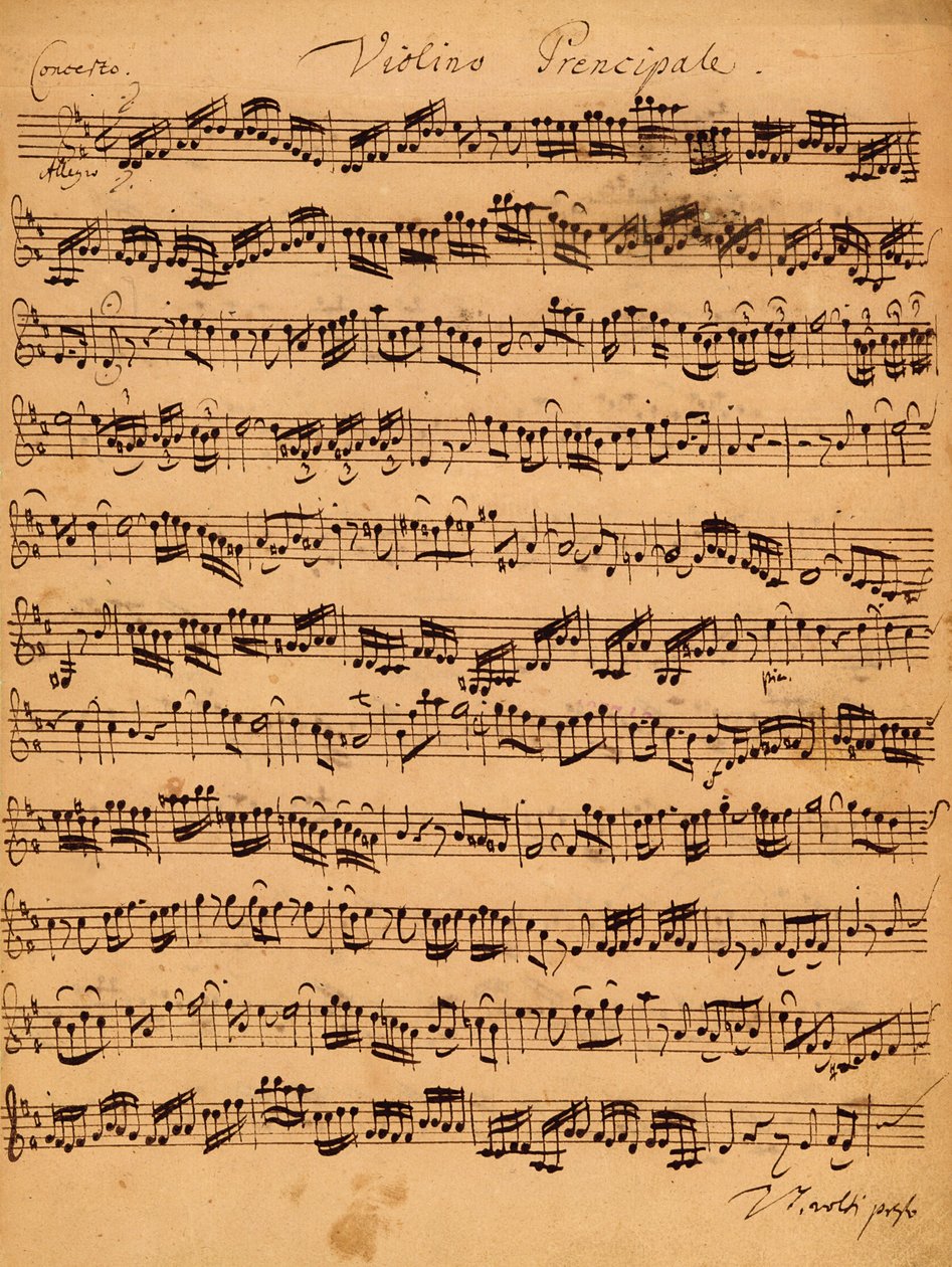 De Brandenburger Concertos, No.5 D-Dur, 1721 door Johann Sebastian Bach