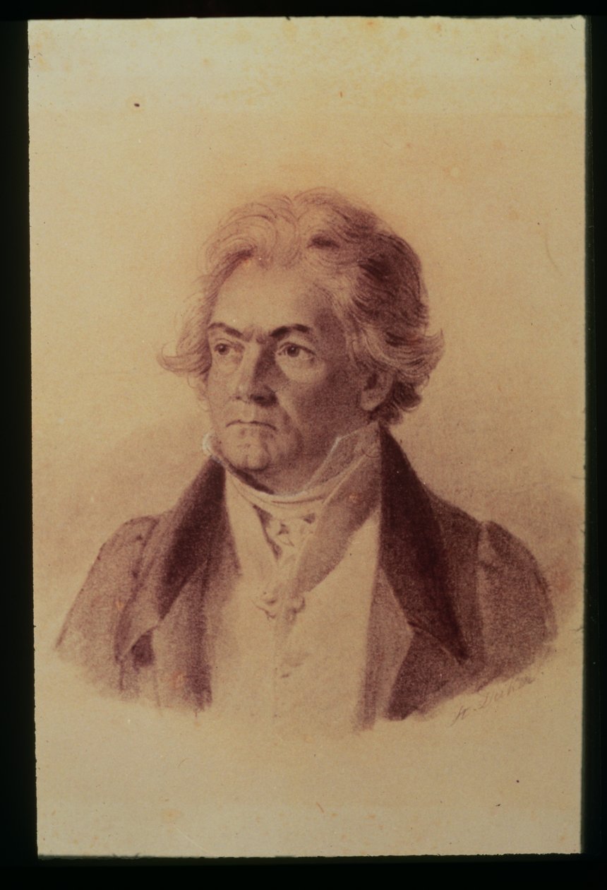 Ludwig van Beethoven (1770-1827), 1824 door Johann Stephan Decker