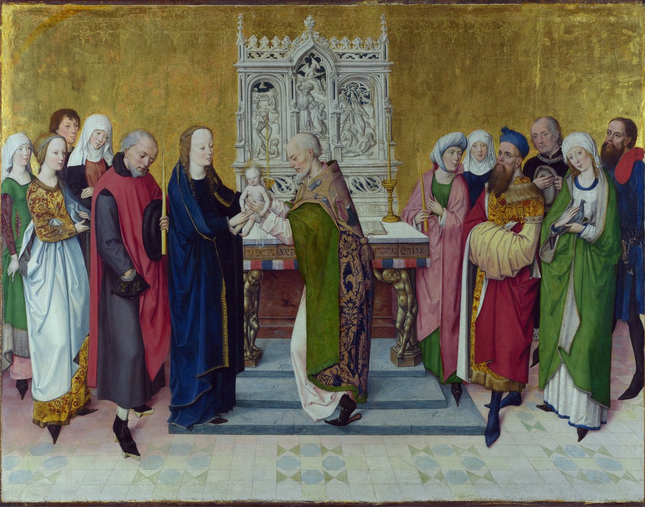 De Presentatie in de Tempel door Johann van Duyren