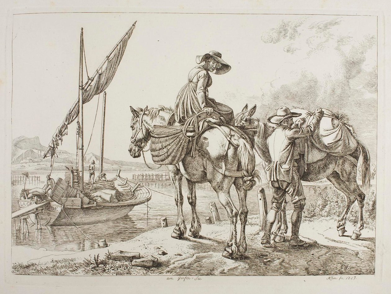 Aan het Ginfermeer door Johann Adam Klein