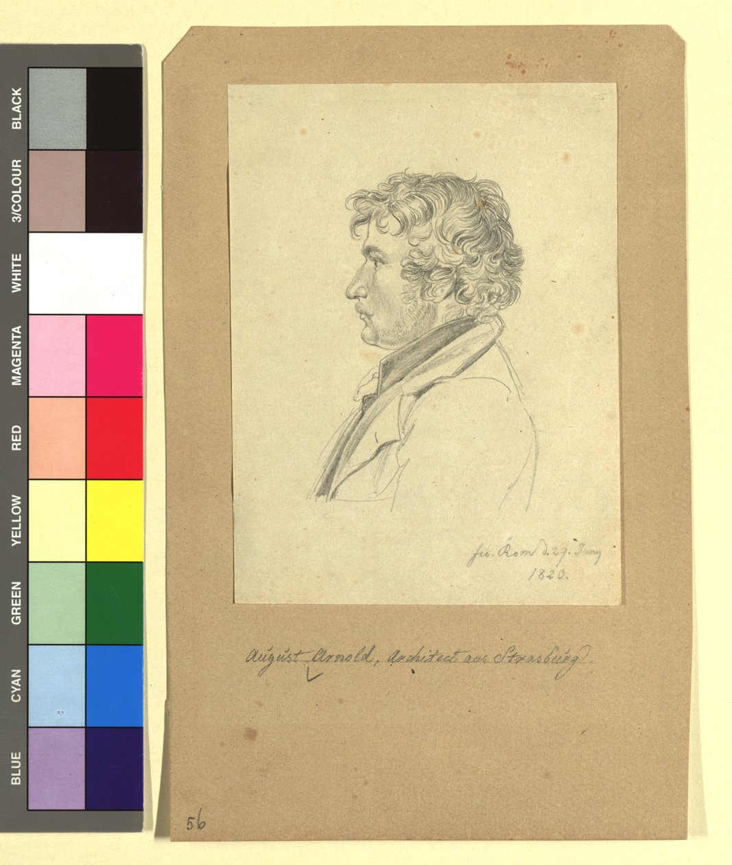 August Arnold (geboren 1799), architect door Johann Adam Klein