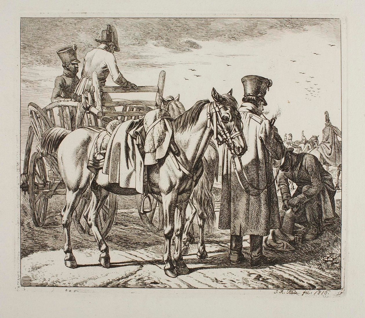 Oostenrijks leger door Johann Adam Klein