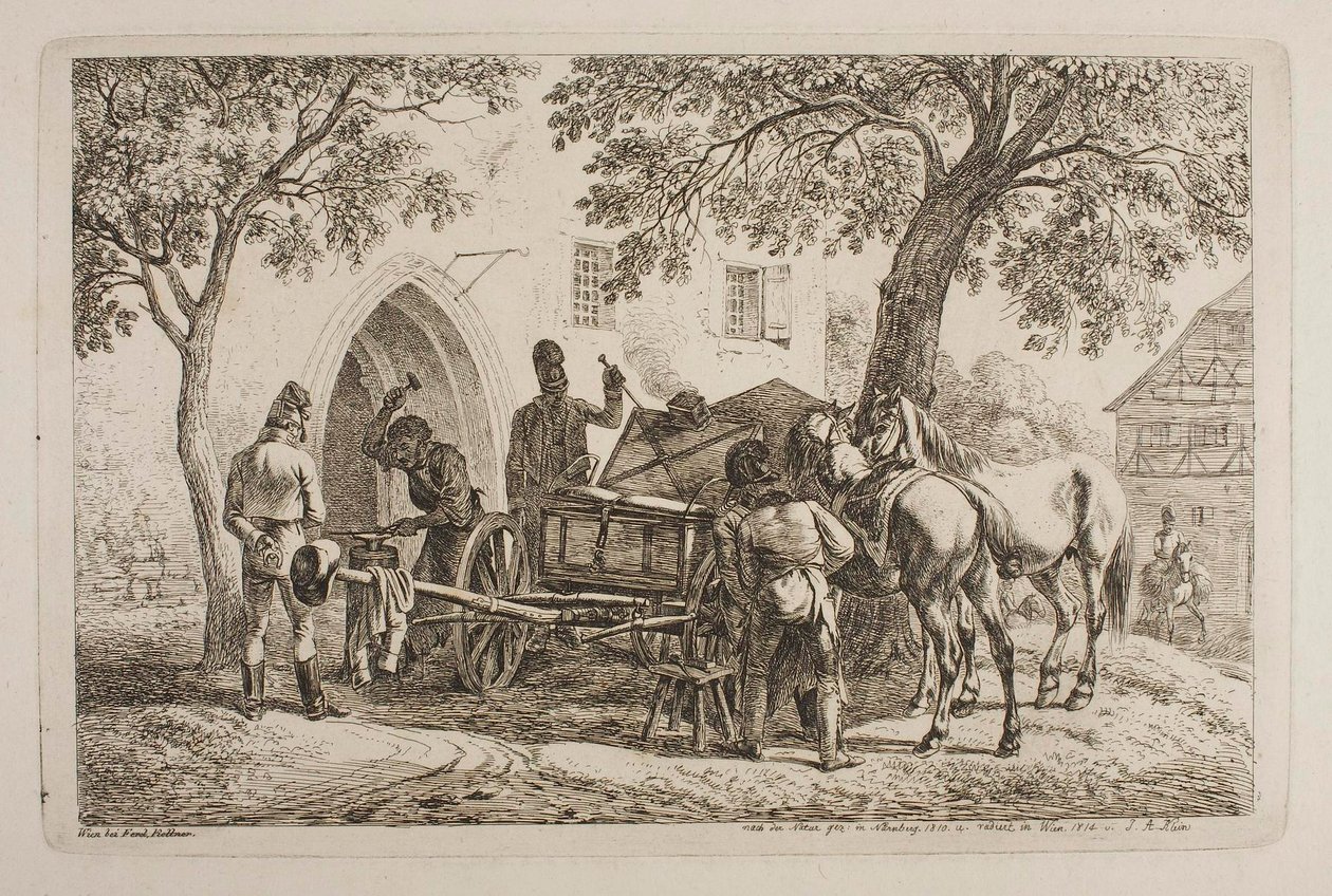 Beierse veldsmederij door Johann Adam Klein