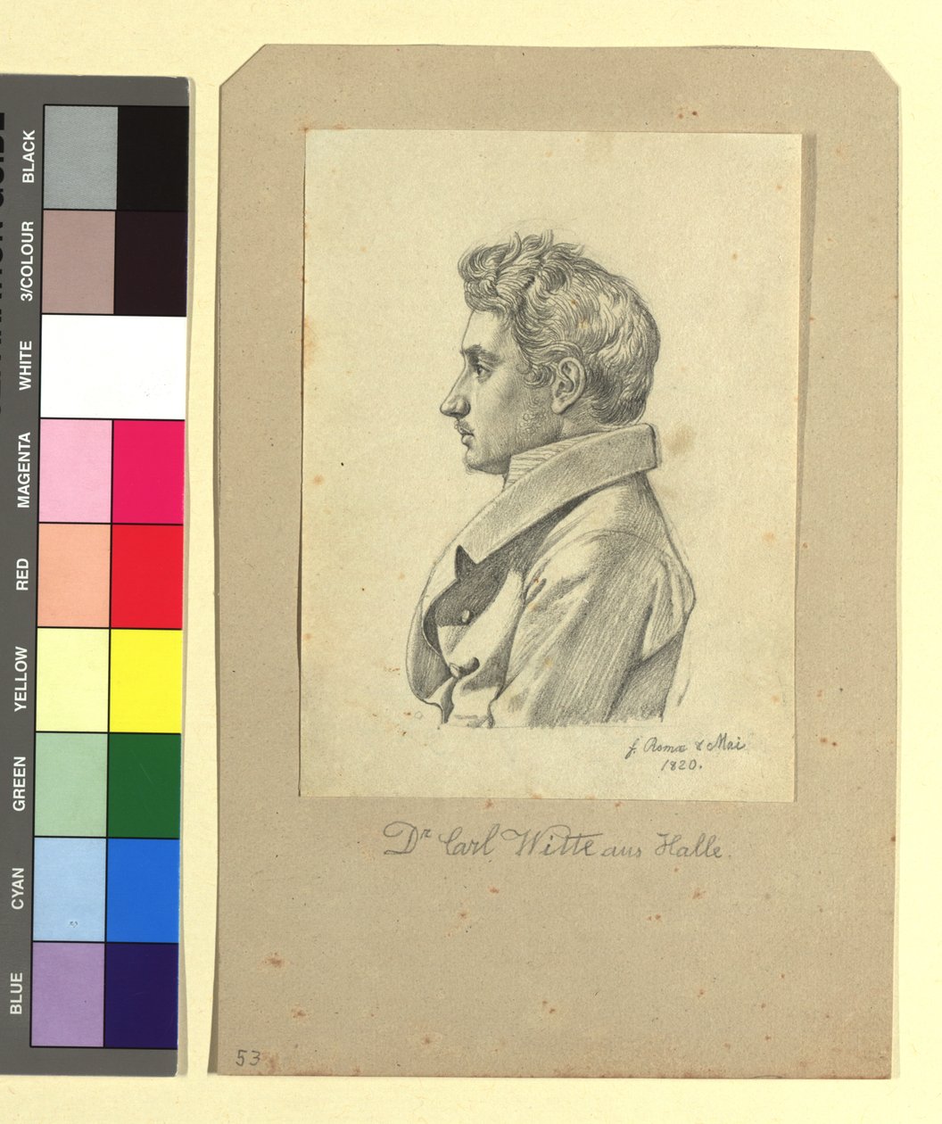 Carl Witte (Dr. jur. et phil., 1800-1883), dichter door Johann Adam Klein