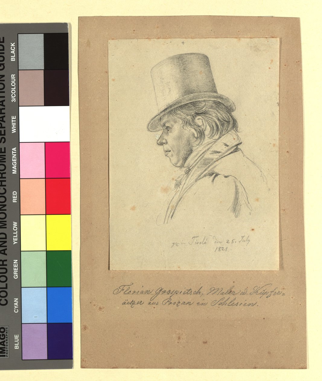 Florian Grospietsch (1789-na 1833), schilder door Johann Adam Klein