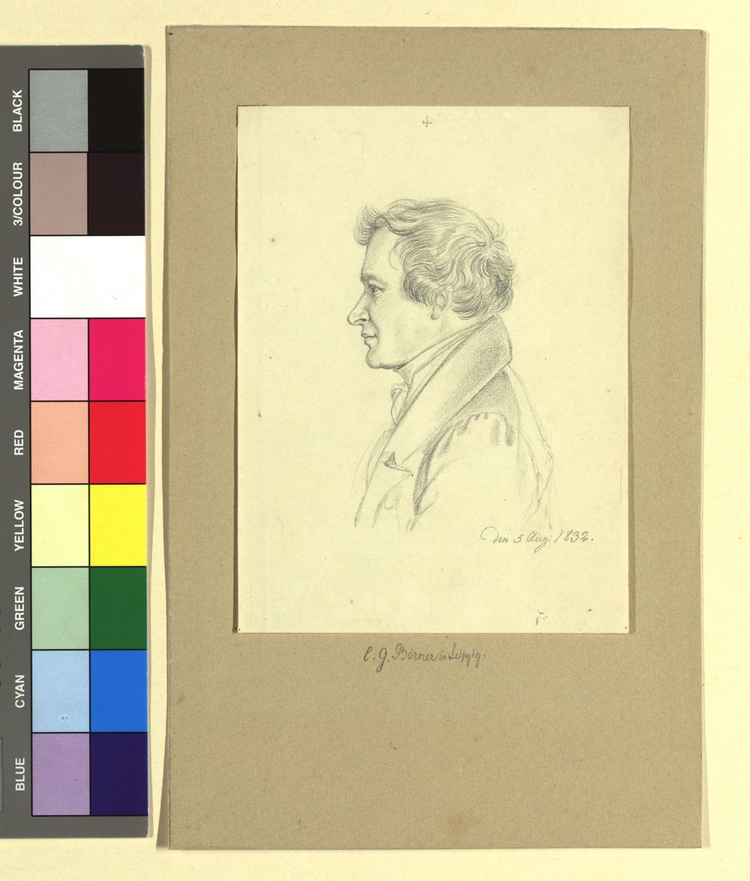 Gustav Karl Börner (1790-1855), schilder door Johann Adam Klein