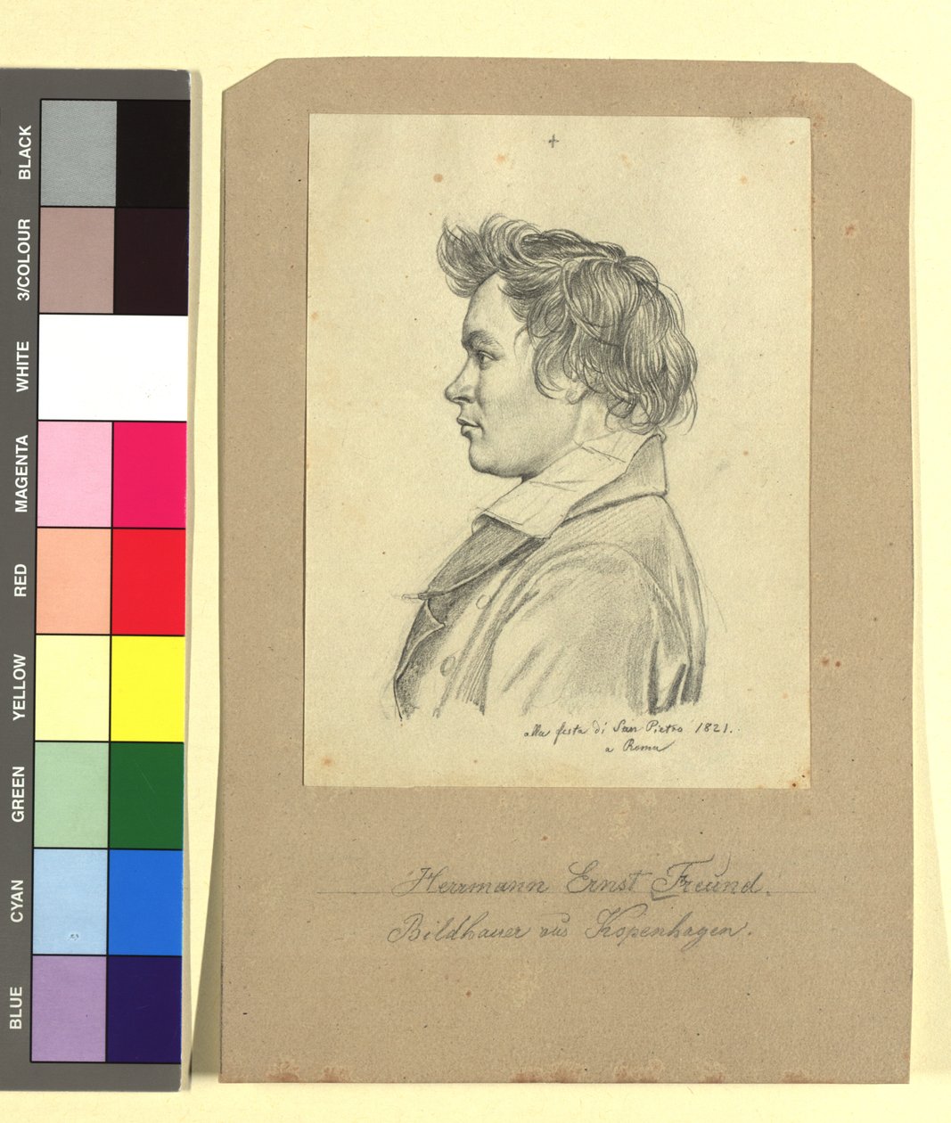 Hermann Ernst Freund (1786-1840), beeldhouwer door Johann Adam Klein