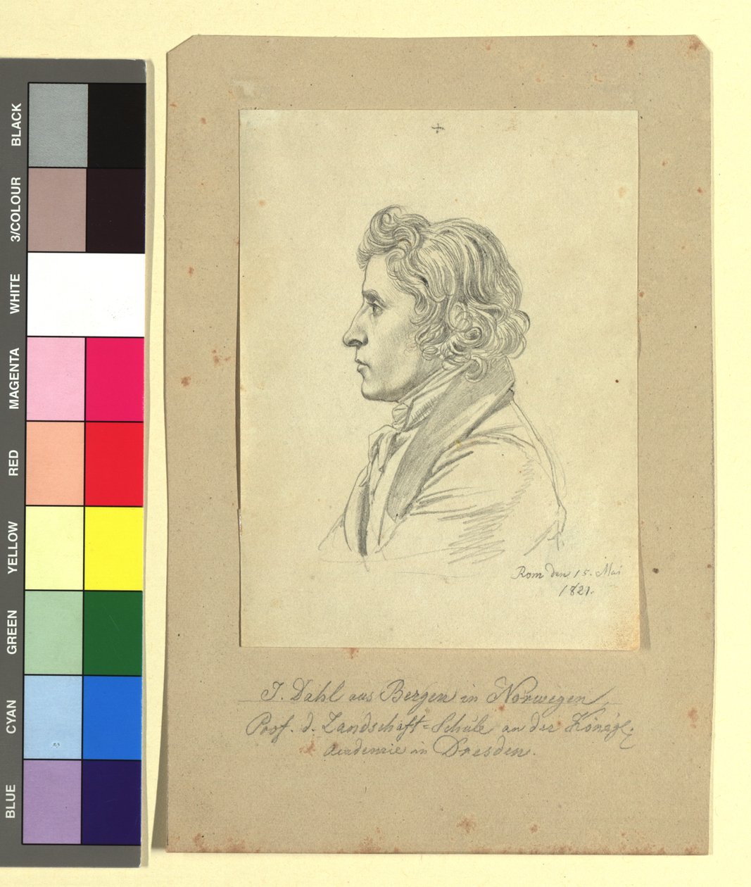 Johan Christian Clausen Dahl (1788-1857), schilder door Johann Adam Klein