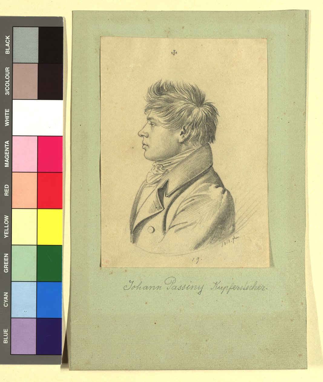 Johann Nepomuk Passini (1798-1874), schilder door Johann Adam Klein