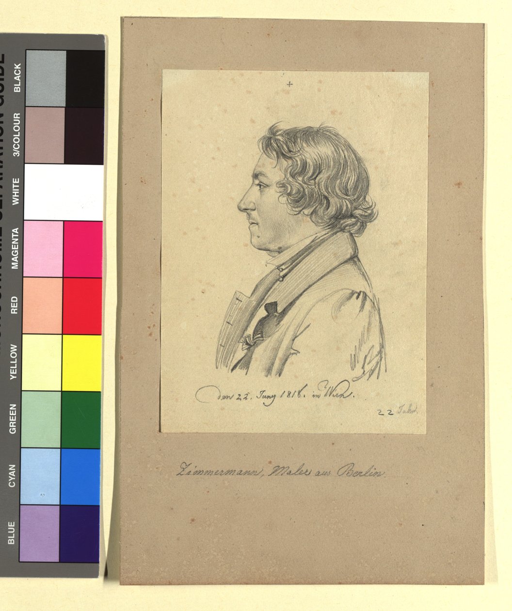 Karl Friedrich Zimmermann (1796-1820), schilder door Johann Adam Klein