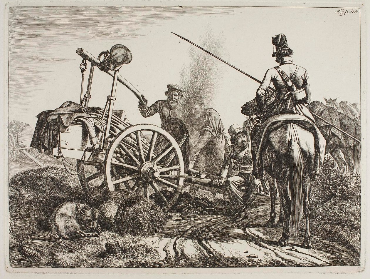 Russische veldsmidse door Johann Adam Klein