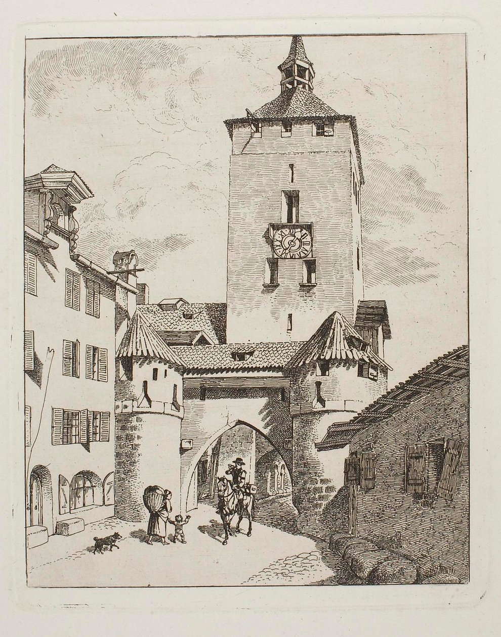 De poort van Neurenberg door Johann Adam Klein