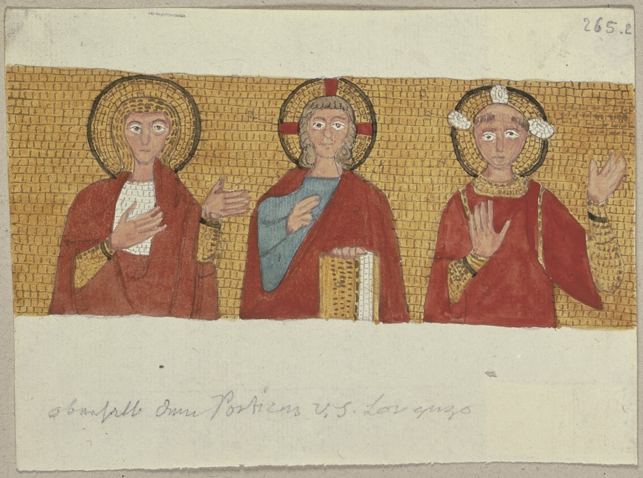 Aus: Sammlung von Umrissen und Durchzeichnungen, Band 1, Blatt 100 door Johann Anton Ramboux