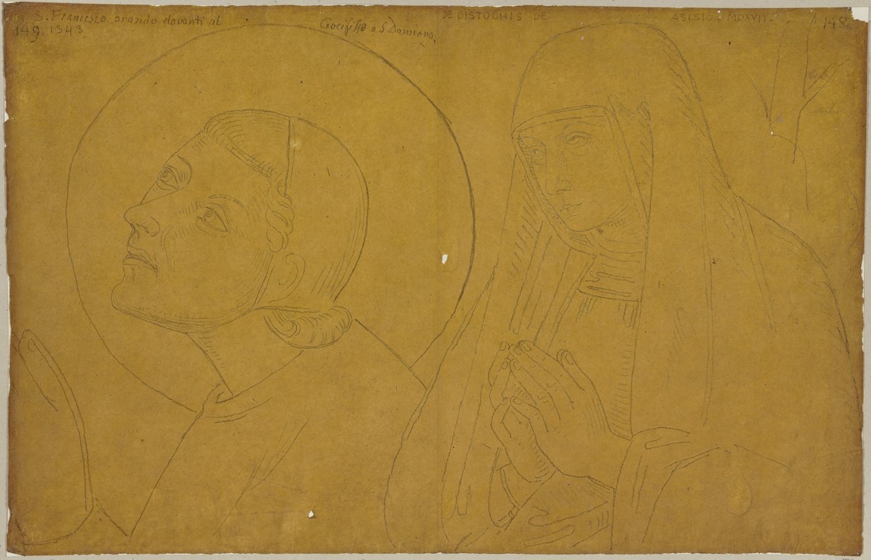 Aus: Sammlung von Umrissen und Durchzeichnungen, Band 3, Blatt 102 door Johann Anton Ramboux
