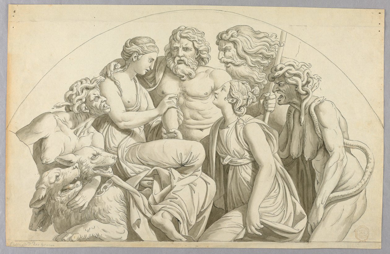 Psyche Vraagt Proserpina om een Beetje van haar Schoonheid in een Urn voor Venus te Doen door Johann August Nahl the Younger