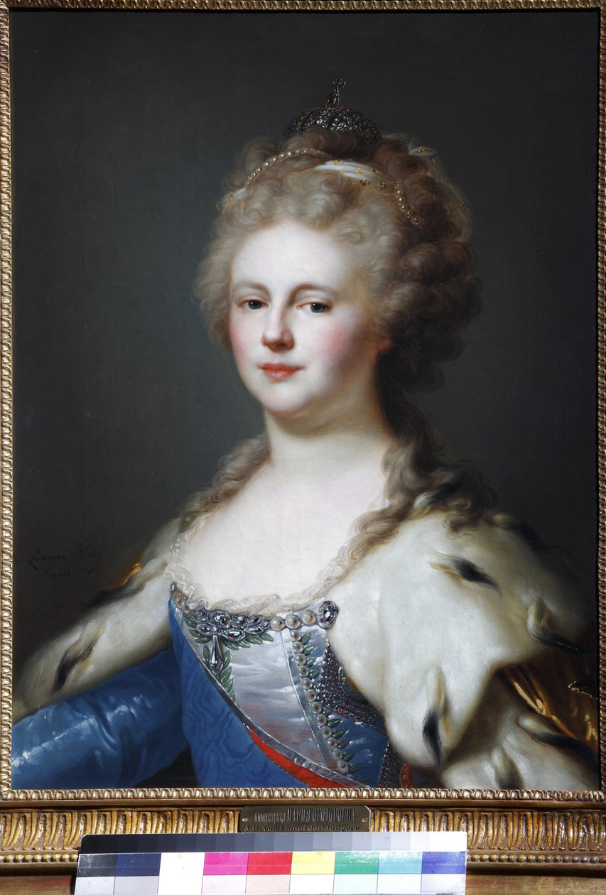 Portret van keizerin Maria Fjodorovna door Johann Baptist I Lampi