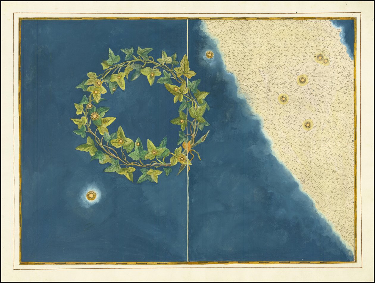 Johann Bayer - Corona Meridionalis door Johann Bayer