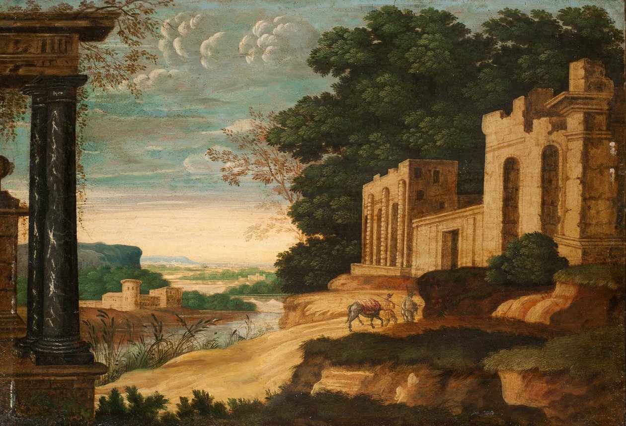 Klassiek landschap door Johann Christian Reinhart