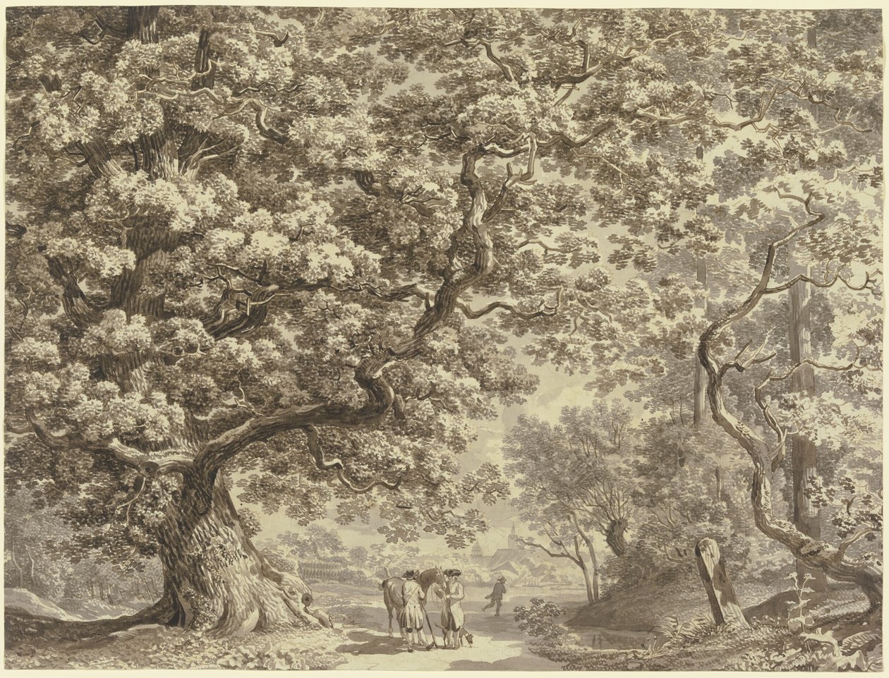 Landschap door Johann Christian Reinhart