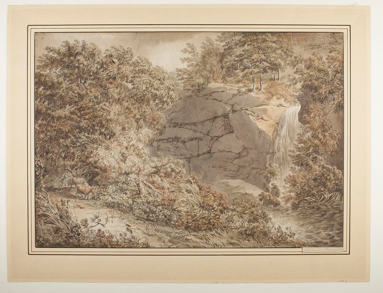Landschap door Johann Christian Reinhart