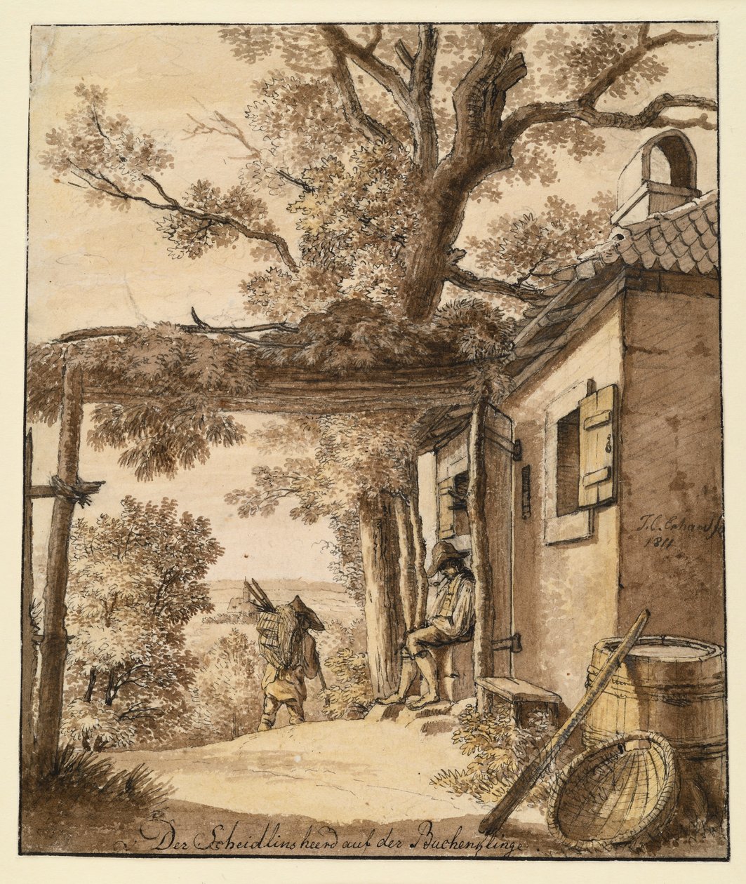De Scheidlin-haard op de Buchenklinge door Johann Christoph Erhard