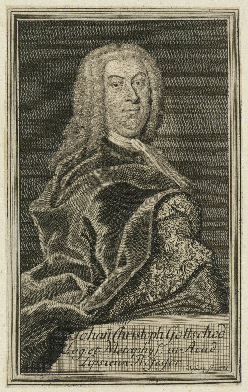 Gottsched door Johann Christoph Sysang