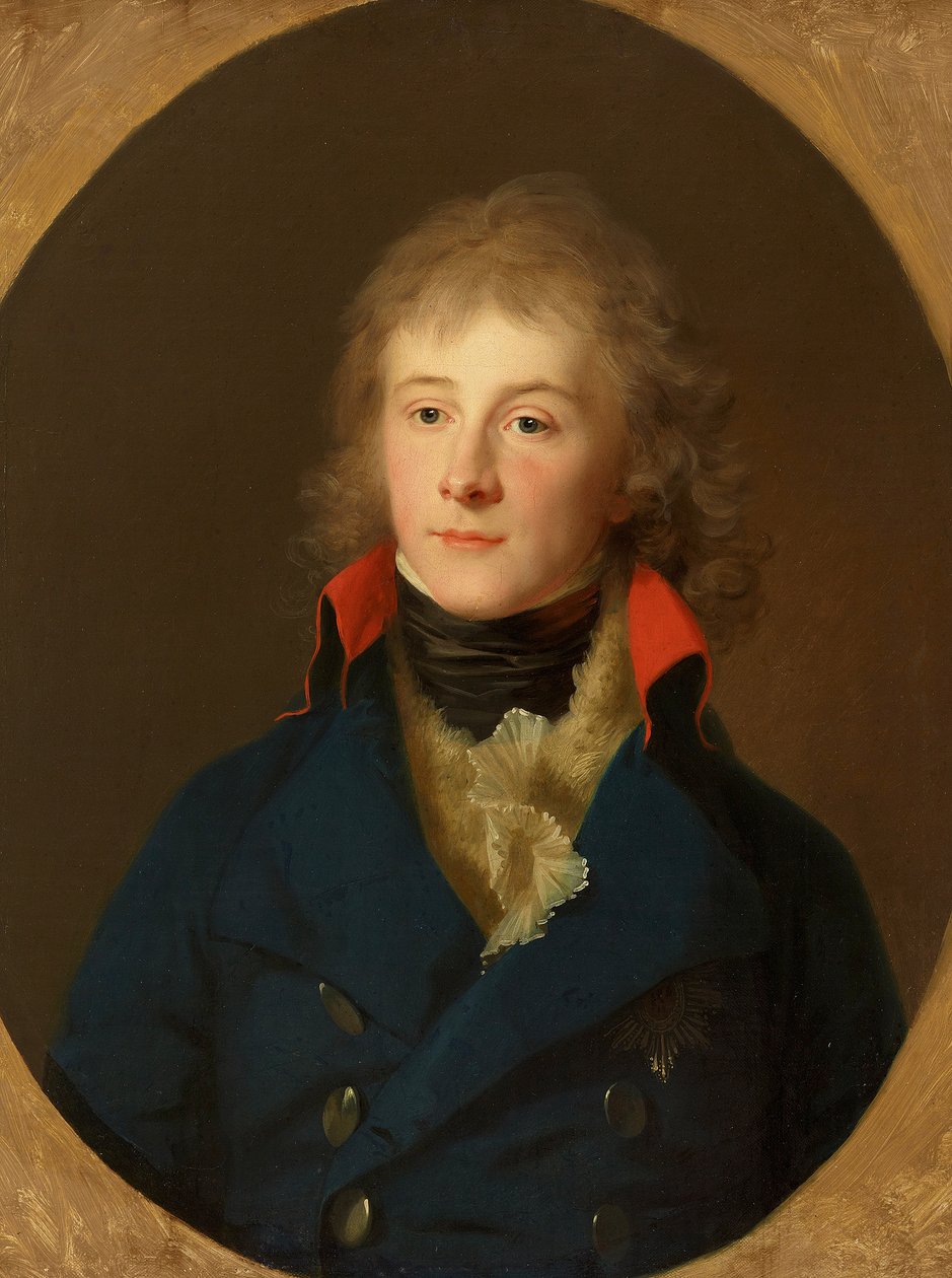 Portret van prins Lodewijk Ferdinand van Pruisen door Johann Friedrich August Tischbein