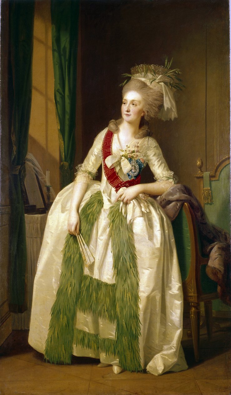 Portret van prinses Natalya Vladimirovna Saltykova (1737-1812) door Johann Friedrich August Tischbein