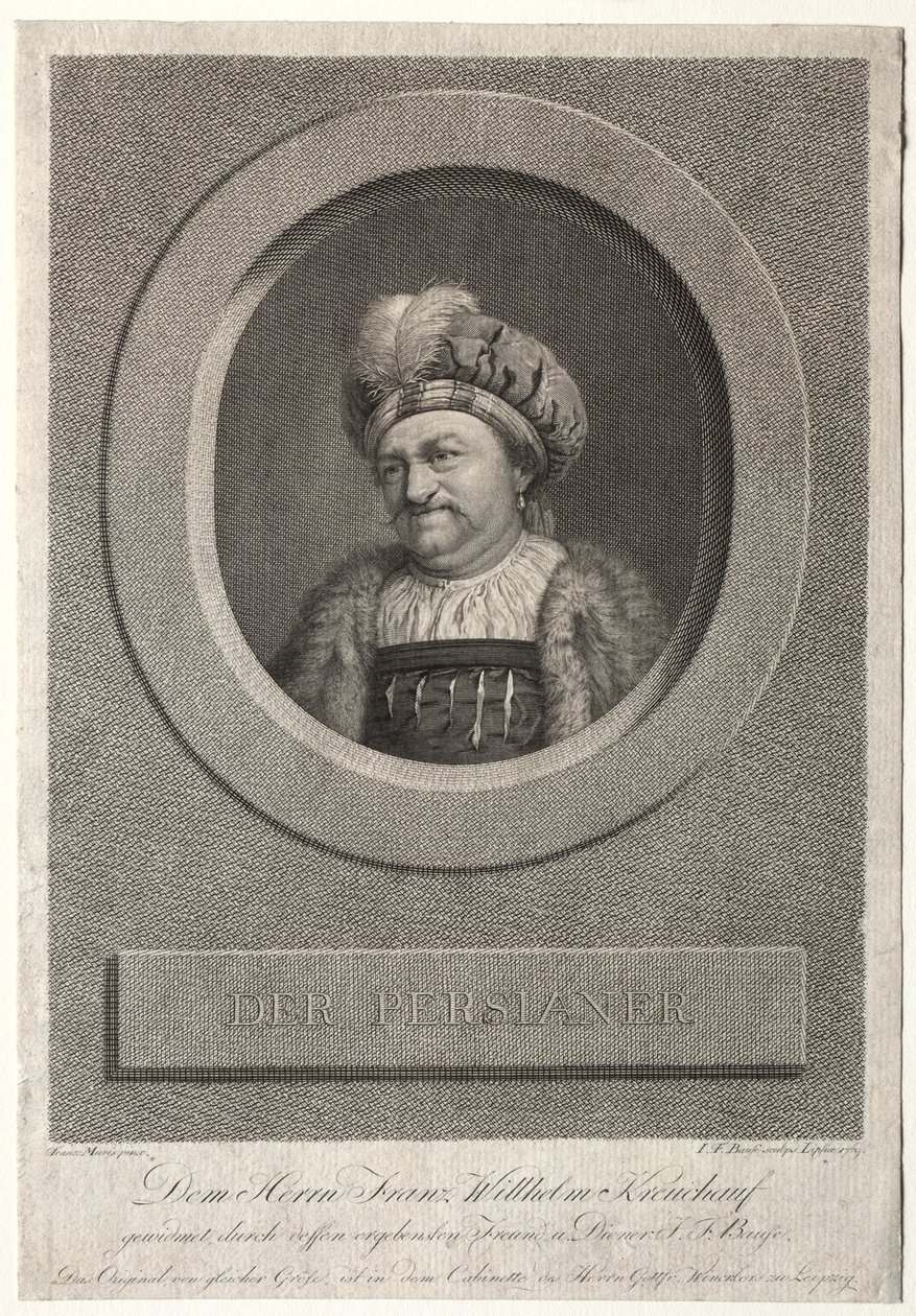 De Pers - Portret van Franz Wilhelm Kreuchauf door Johann Friedrich Bause