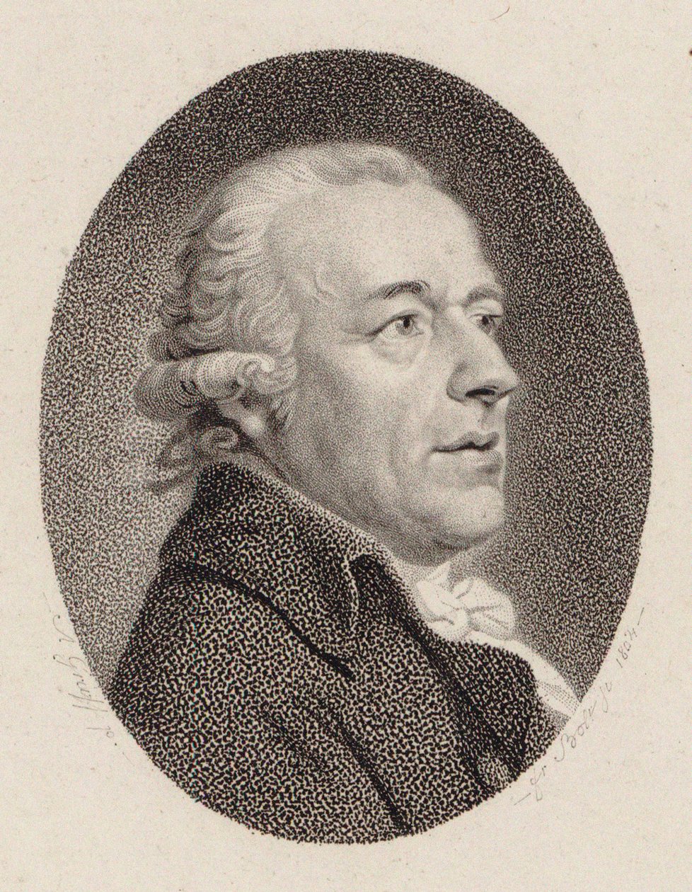 Portret van de componist Johann Gottlieb Naumann 1741-1801, 1804 door Johann Friedrich Bolt