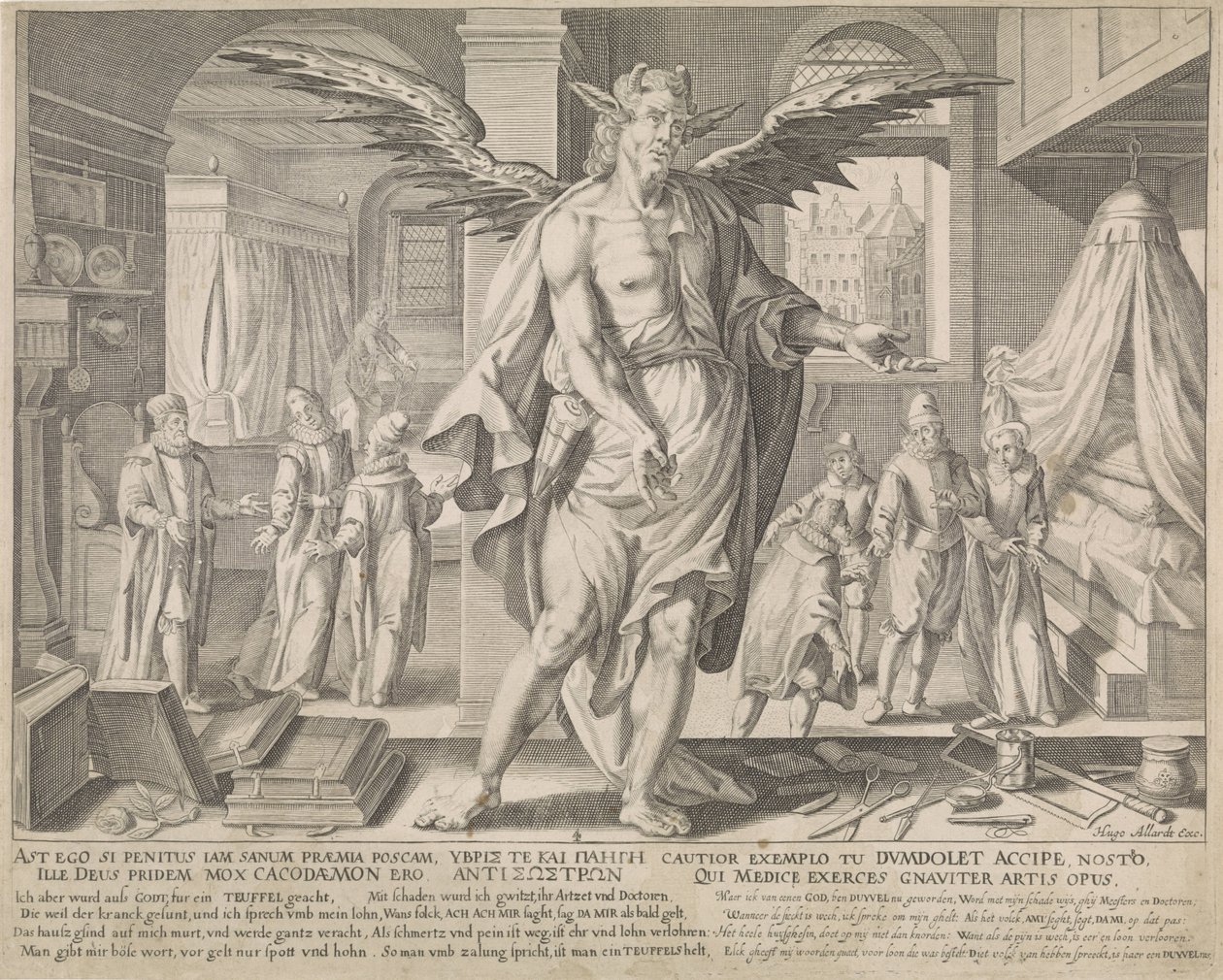 De geneesheer als duivel door Johann Gelle