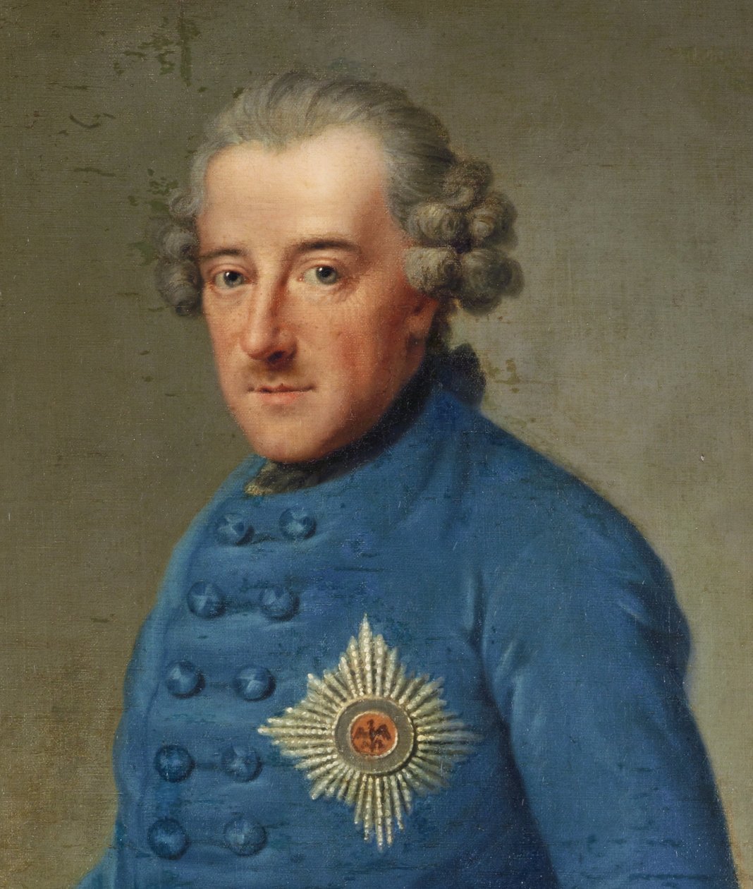 Frederik de Grote door Johann Georg Ziesenis
