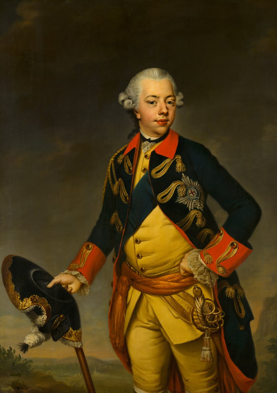 Portret van stadhouder Willem V door Johann Georg Ziesenis