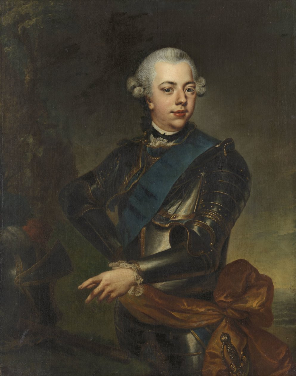 Willem V (1748-1806), prins van Oranje-Nassau door Johann Georg Ziesenis