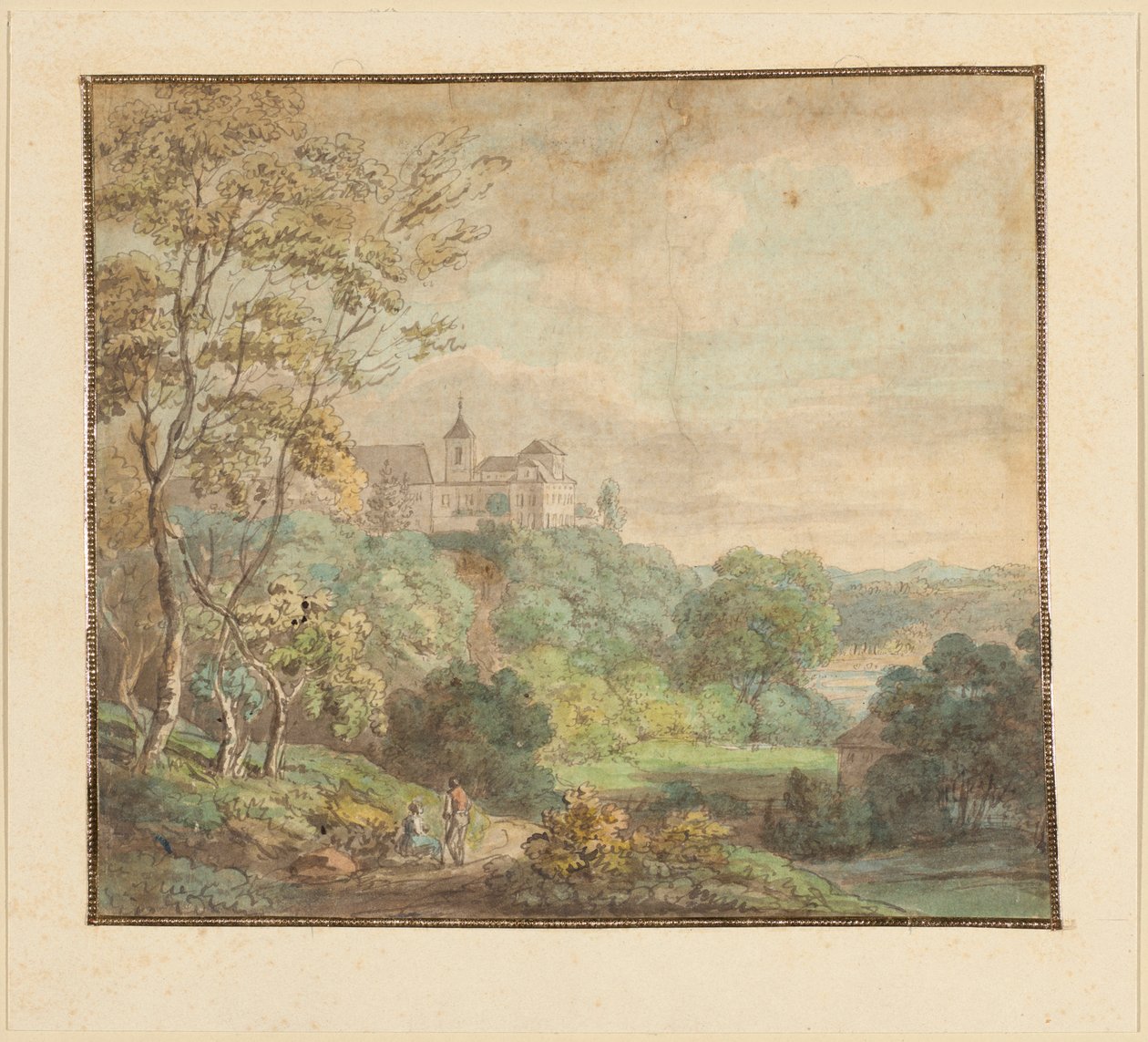 Landschap met kasteel door Johann Georg von Dillis