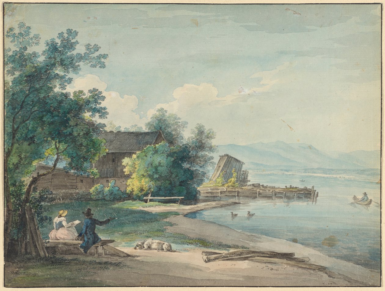 Starnberger See door Johann Georg von Dillis