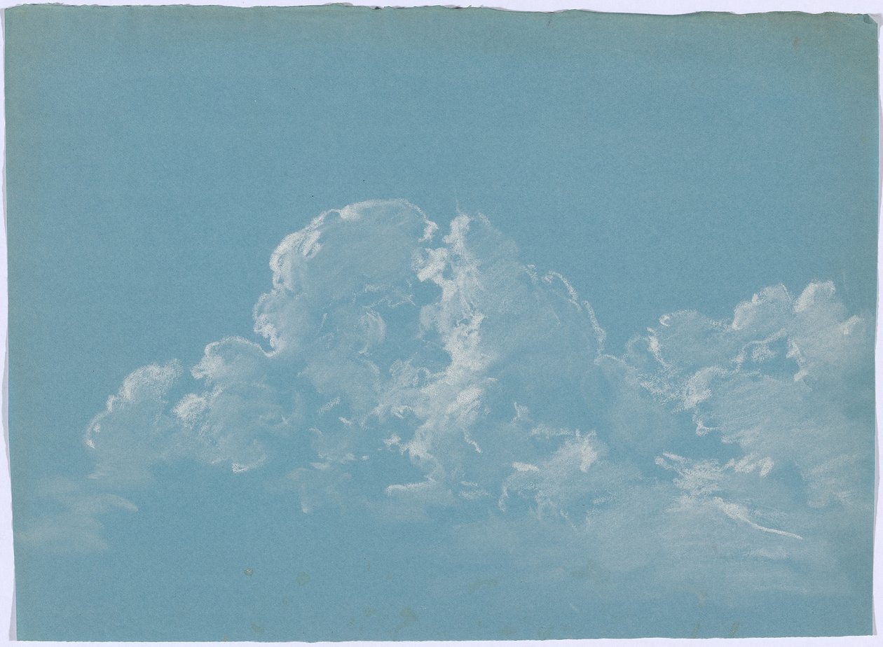 Wolkenstudie door Johann Georg von Dillis